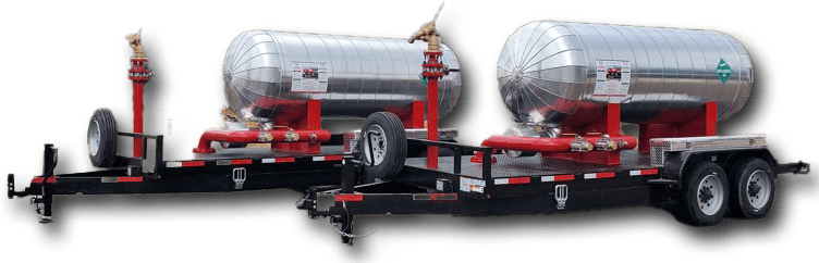 Self Expanding Fire Fighting Foam in tanks on trailers